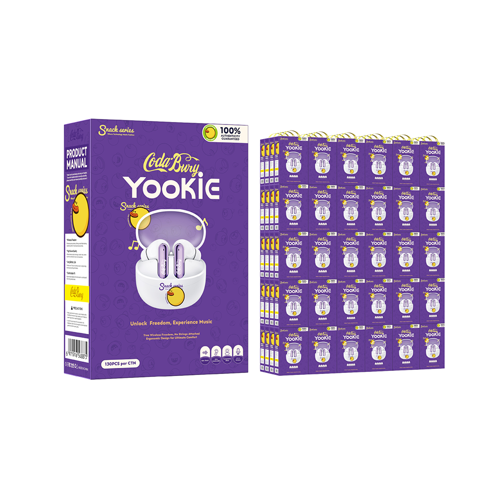 Audífono Yookie Codabury TWS Violeta