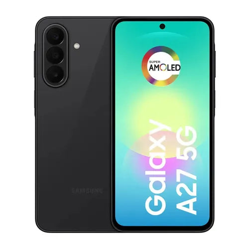 Celular Samsung Galaxy A27 5G 8GB + 256GB – Pantalla 6.7'' Super AMOLED 120Hz y Cámara 50 MP, Negro