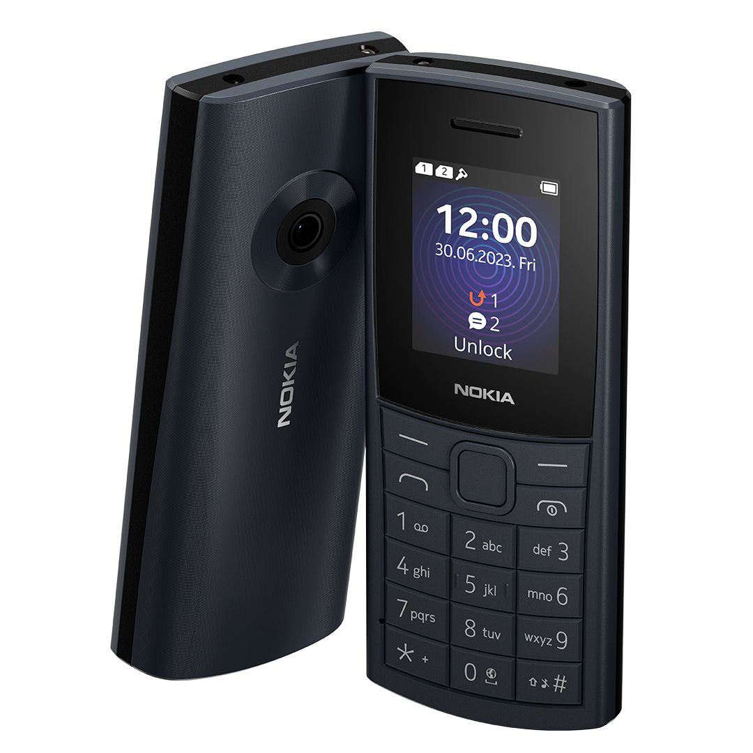 Celular Nokia 110 4G 128MB, 48MB ram, cámara principal 0.3MP, 1.8'', negro