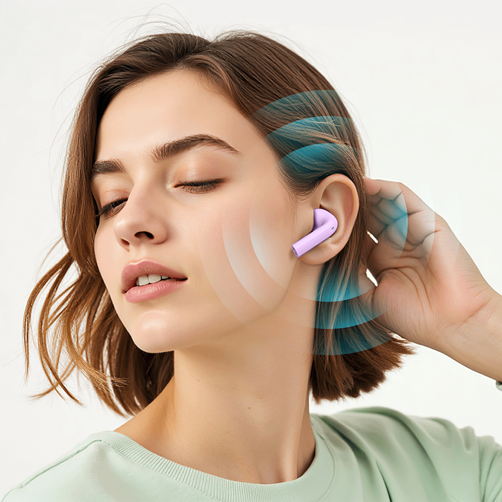 Audífono Yookie Pea Pod TWS Violeta