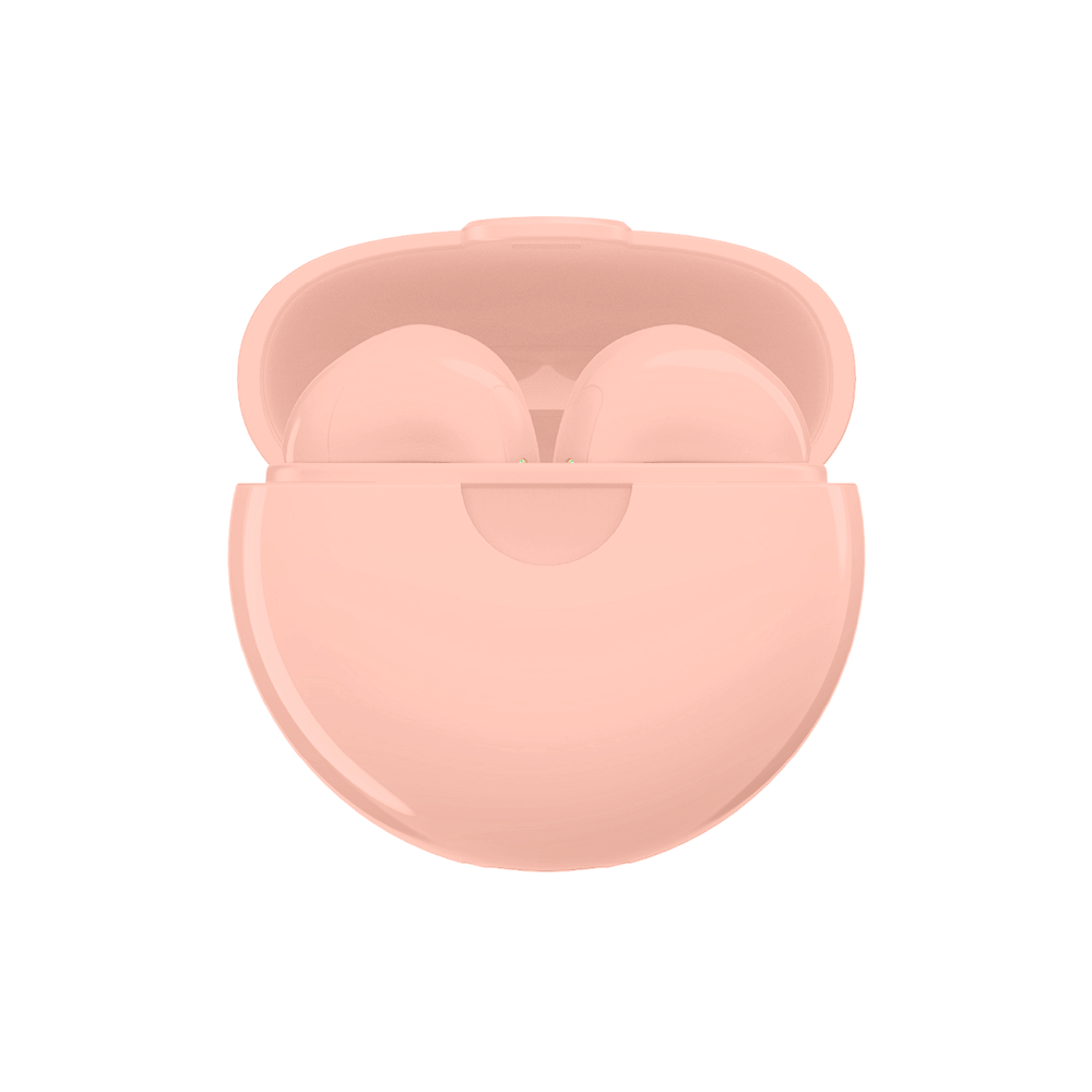 Audífono Yookie Rainbow Bean TWS Rosado