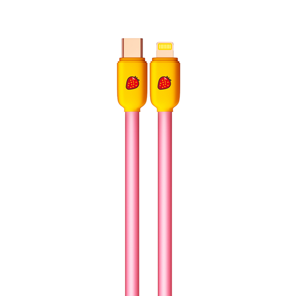 Cable Yookie Strawberry Bar USB-C a Lightning