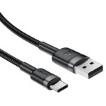 Cable de Carga 3A y Datos Acefast C22-04 USB-A a USB-C – Aleación de Aluminio, 1.2m