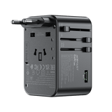 Adaptador de viaje Acefast GaN 75W 3xUSBC +2xUSBA +1xAC Multifuncional