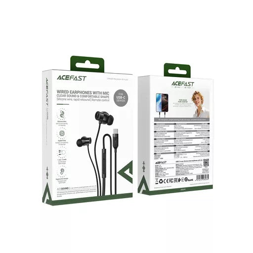 Audífonos In-Ear Acefast L10 USB-C – Con Micrófono y Control de Volumen
