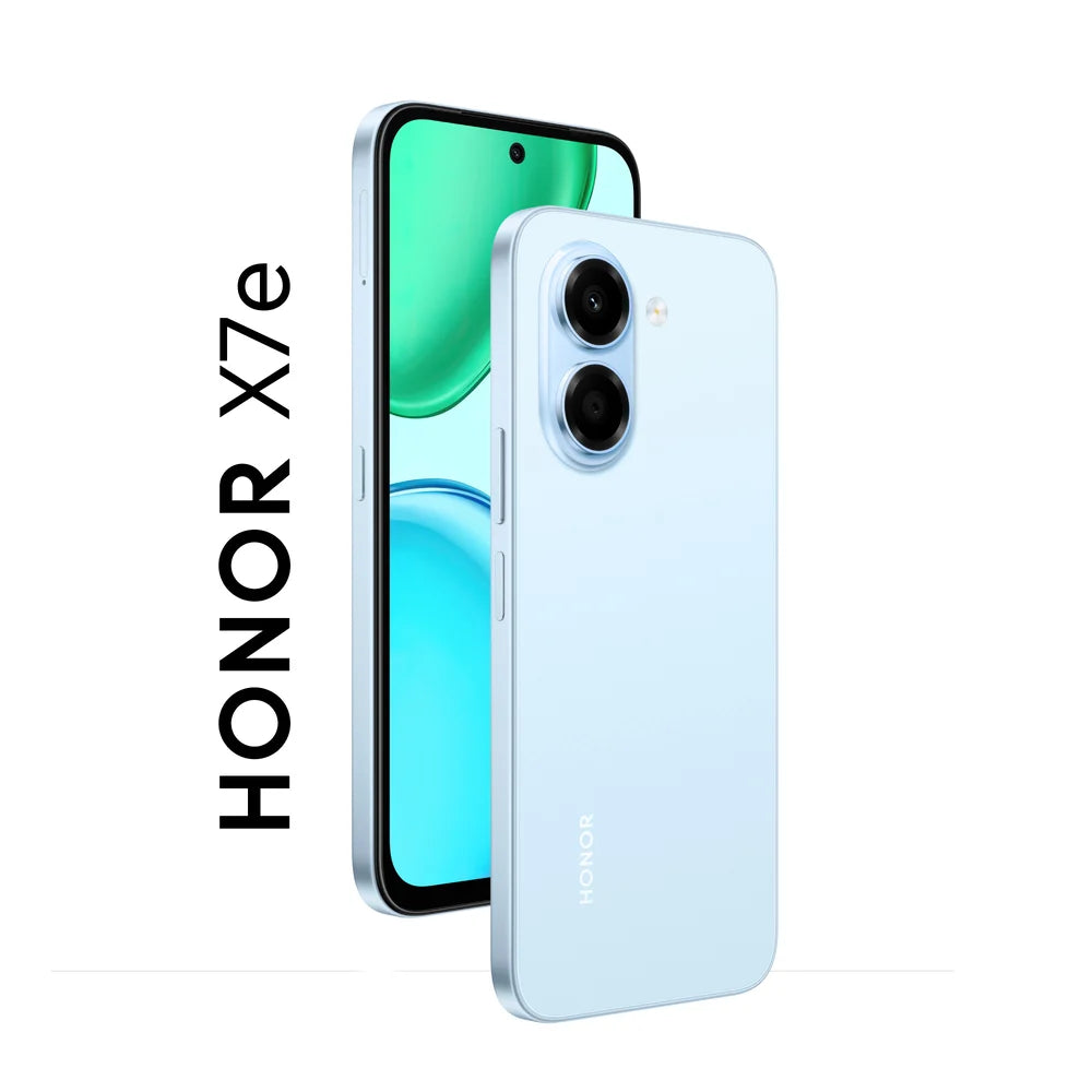Celular HONOR X7e 4G 6GB + 256GB – Pantalla 6.61'' 120Hz y Batería 7500 mAh, Azul