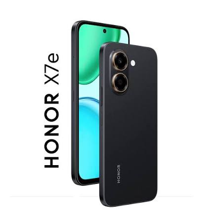 Celular HONOR X7e 4G 6GB + 256GB – Pantalla 6.61'' 120Hz y Batería 7500 mAh, Negro