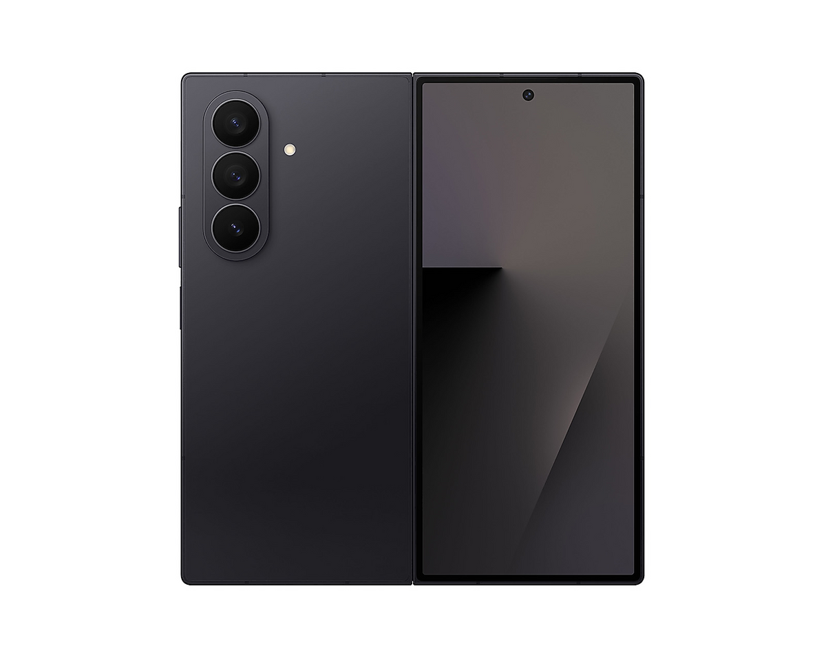 Samsung Galaxy Z Fold7 Jetblack abierto, trasera y pantalla