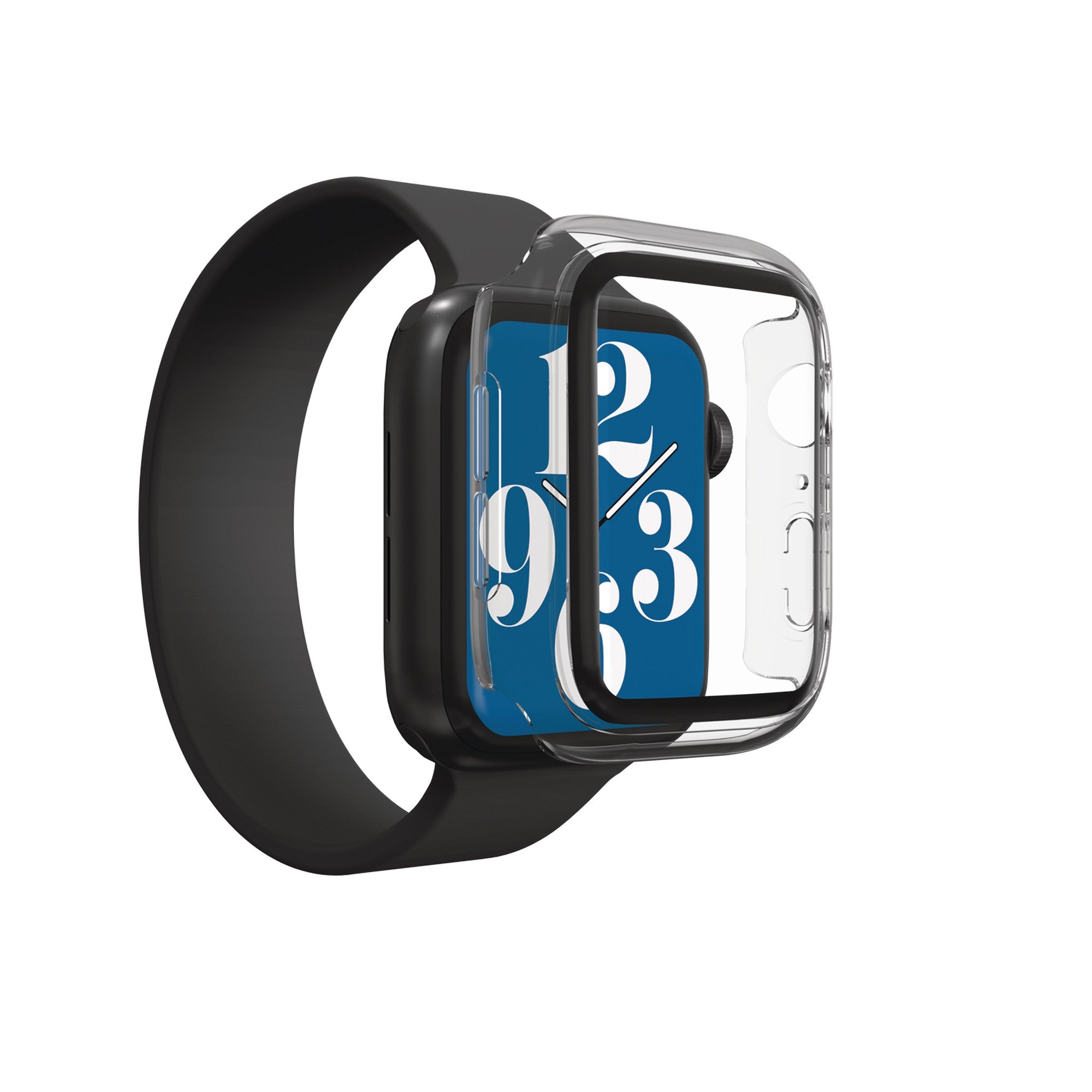 Case Slim con Protector de Pantalla 360 IFROGZ para Apple Watch S6/SE/5/4 (44 mm) - Transparente