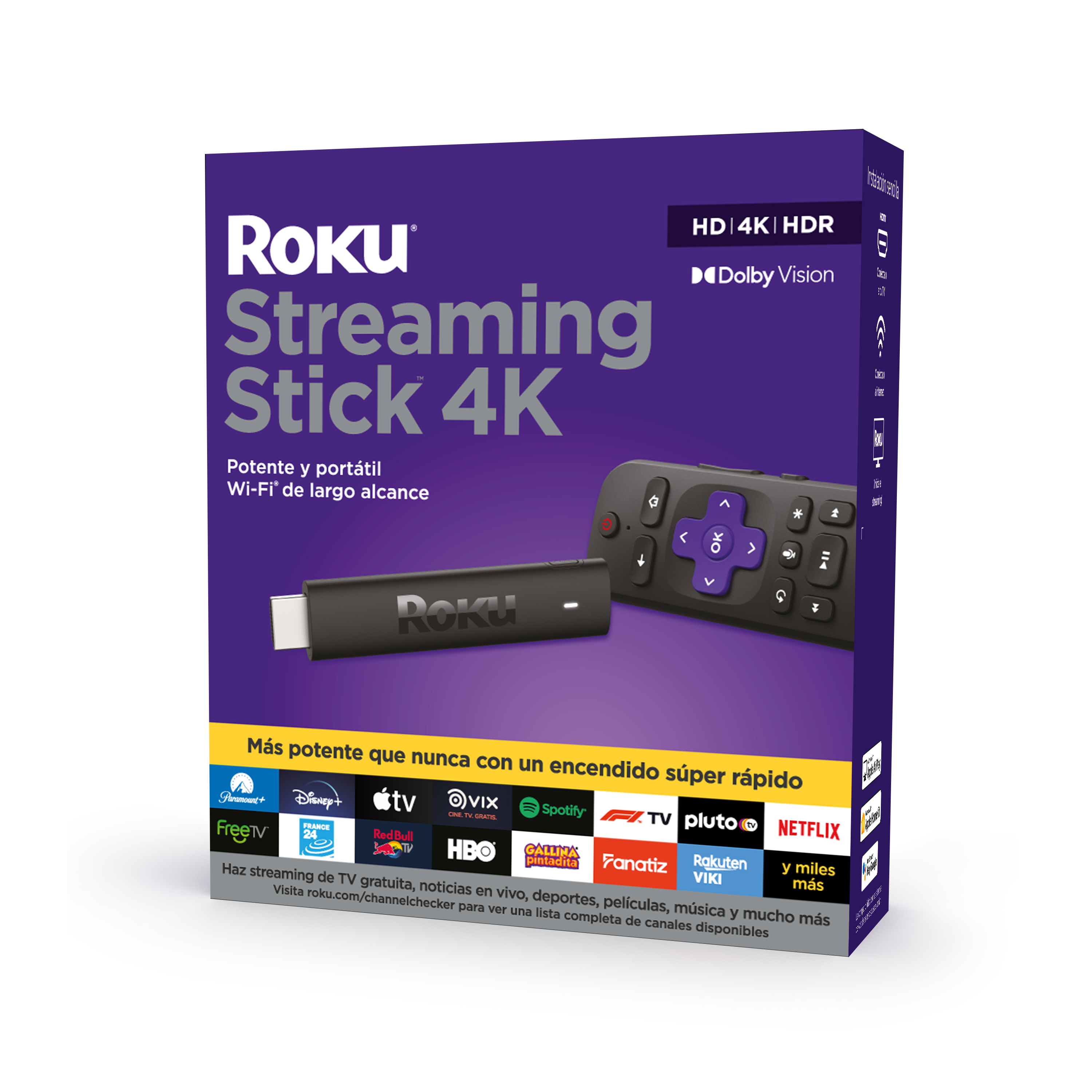 Convertidor a Smart TV ROKU STREAMING STICK 4K 3820MX 1GB
